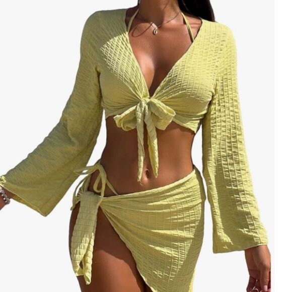 New Verdusa 4 pc Bikini Coverup set Sz Small - Picture 1 of 7